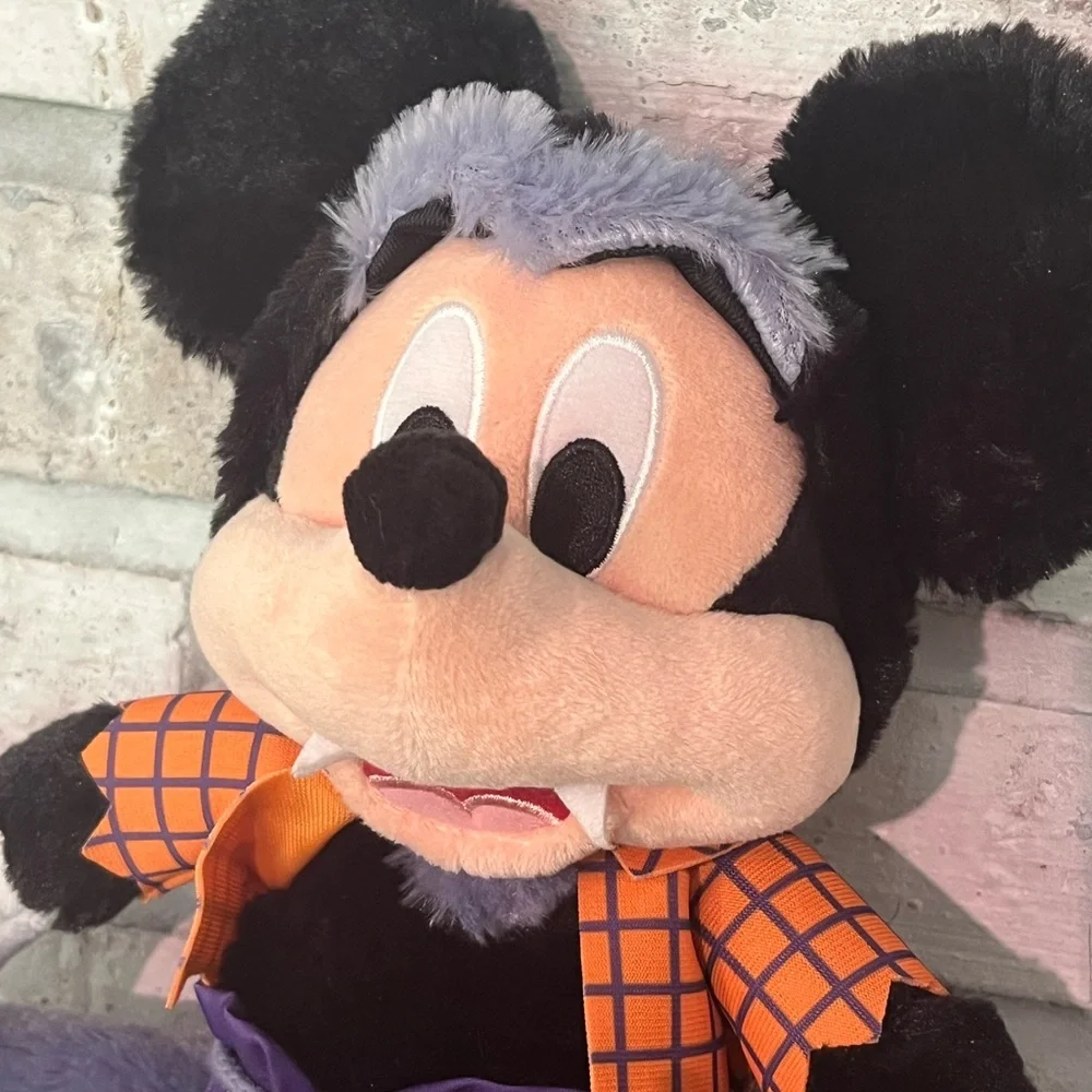Disney Store Halloween 2019 Werewolf Mickey Mouse Plush‎ 16" Stuffed Animal Wolf - Picture 4 of 10